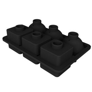 Moules à glaçons carrés 3D en silicone YDS pour whisky, fabricant de sphères de glace rondes, moule à glaçons sphériques en silicone réutilisable - Product Image 1
