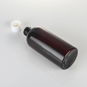 Bottiglia in Plastica PET Traslucida Marrone da 500cc per Medicinali, Integratori, Acqua Potabile, Sciroppo per la Tosse, Liquidi con Tappo a Vite - Product Image 6