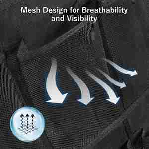 Heavy-Duty 24 Pockets Hanging <b>Shoe</b> Organizer, Non-woven Clear PVC Mesh with Metal <b>Hooks</b>, for Dorm & Bedroom Storage Bag - Product Image 2