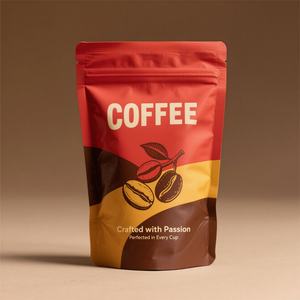 Sacs d'emballage en gros personnalisés avec logo imprimé, sacs à fermeture éclair pour thé, noix, biscuits, sacs d'emballage en plastique, sacs en aluminium, sacs transparents pour café - Product Image 3