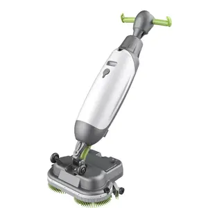 C430BN 8inch mini battery walk behind tile floor cleaning machine scrubber dryer with foldaway handle