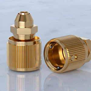 Raccord rapide en laiton Guoma Ruixiang 3/8 po avec verrouillage pour tuyau d'eau, compatible avec tuyau PVC de 8 mm - Product Image 2