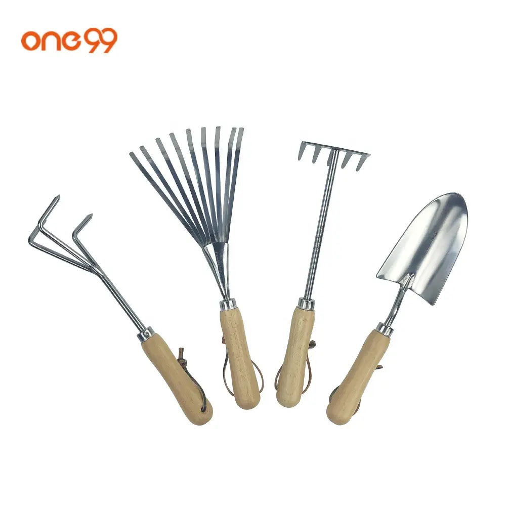 One99 — ensemble d'outils de jardinage en acier inoxydable, 4 pièces, outils et équipements de jardinage, outils à main de jardinage