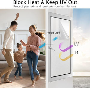 Película de Privacidad <span class=keywords><strong>para</strong></span> <span class=keywords><strong>Ventanas</strong></span> de Vidrio, Adhesivos Decorativos, Bloqueo de Rayos UV, Control de Calor, Estática, Removible, <span class=keywords><strong>para</strong></span> Baño, Dormitorio, Puerta, Revestimientos <span class=keywords><strong>para</strong></span> el Hogar - Product Image 5