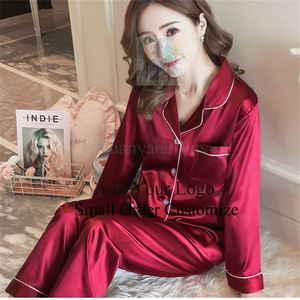 Conjuntos de pijamas modales para mujer, <span class=keywords><strong>ropa</strong></span> de dormir informal amarilla, trajes de primavera y otoño de manga larga, <span class=keywords><strong>ropa</strong></span> para el hogar, lencería de pijama para mujer - Product Image 5