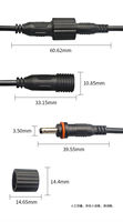 IP67 étanche Dc 3.5*1.35mm mâle à femelle connecteur de prise Dc 35135 câble d'alimentation de charge