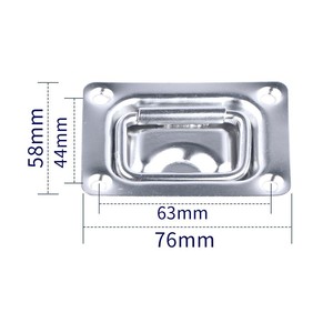 Poignée de levage en acier inoxydable 316, quincaillerie marine, pièce de rechange pour pont de bateau - Product Image 2