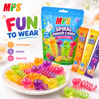 Bonbons en forme d'anneau MPS, bonbons en vrac pour Pâques, sucettes en gros, halal, jouet amusant, sucette tournante pour les doigts, sucette dure, saveur fruitée, bonbons