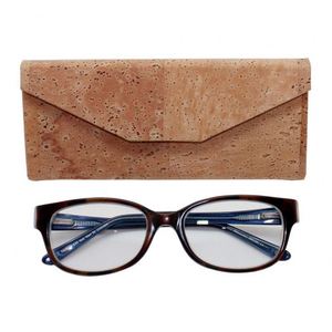 Boshiho Hot Sale Custom Luxury Vintage Style Folding Leather Cork Fiber <b>Glasses</b> <b>Case</b> - Product Image 6