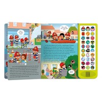 Livre sonore interactif de haute qualité avec boutons poussoirs, module sonore, musique, couverture rigide, livre audio pour l'apprentissage précoce des enfants