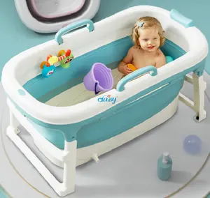 儿童自由站立便携式懒散浸泡热水浴缸水疗浴缸小型廉价塑料可折叠婴儿浴缸/儿童用