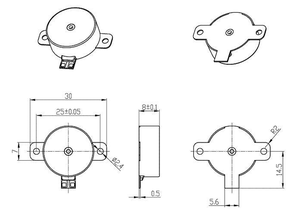 Siêu rộng tần số 1.8G LRA động cơ 20mm Kích thước 6V DC 130Hz Z trục tuyến tính rung động cơ haptic điều khiển động cơ - Product Image 4