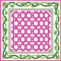 Tapis de Mahjong Américain en Néoprène de Noël, Bord Cousu, Vert Rouge Rose, Antidérapant, Réduction du Bruit, Tapis de Jeu Festif
