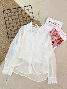 A339 Lightweight, Cool Summer Sheer Chiffon <b>Shirt</b> with Matching Tank Top – Perfect for <b>Beach</b> & Travel Wholesale - Product Image 5