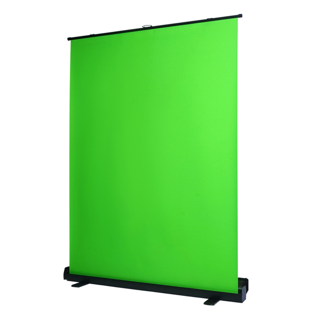 150cm*200cm Background Collapsible Green Screen Chromakey Backdrop Pull-up Stand for Video Game Virtual Studio