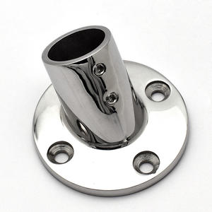 Corrimano raccordi tubo <span class=keywords><strong>Stanchion</strong></span> 316 acciaio inossidabile 60 gradi <span class=keywords><strong>Base</strong></span> rotonda accessori barca - Product Image 3