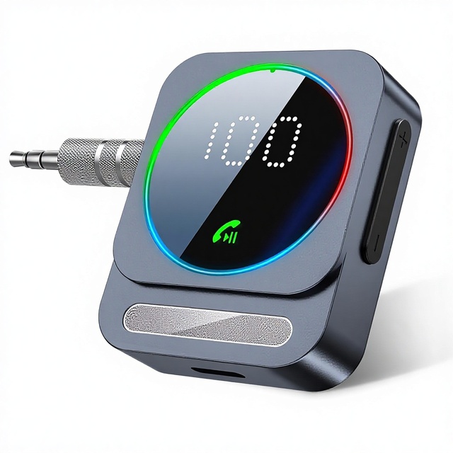High Quality BT 5.3 Receiver for Car, BT Aux Adapter Wireless Audio Receiver for Car, BT 5.3 Audio Transmitter Receivers