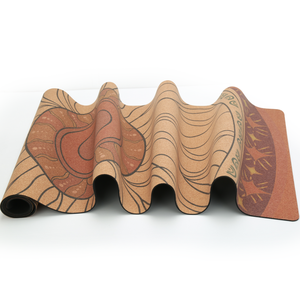 Antideslizante de 5mm para yoga caliente y ejercicio en casa Esterilla de Yoga de corcho Premium Logotipo personalizado Esterilla de yoga Corcho orgánico no tóxico - Product Image 1