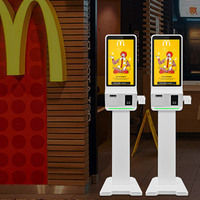Sinmar Borne de Paiement Libre-Service PDV 24" avec Affichage Numérique de Menu pour Restaurant et Kiosque de Commande Automatique