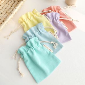 High Quality Eco Muslin Cotton Jewelry Packaging <b>Pouch</b> Customized Organic Cotton Linen <b>Drawstring</b> Bag - Product Image 4