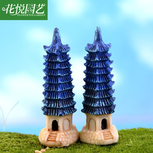 Kit di Montaggio Fai-da-Te del Faro a Nove Piani con Micro-Paesaggio in Muschio Weij, Decorazione Ecologica in Bottiglia, Ornamento in Resina - Product Image 4