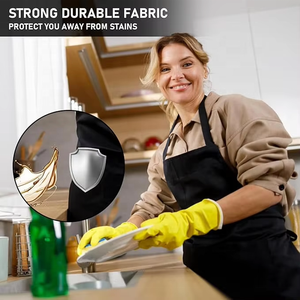 Tabliers imperméables en PU de haute qualité avec logo personnalisé pour femmes et hommes, tablier de travail robuste pour boulangerie, cuisine, boucher, grillades, nettoyage du poisson - Product Image 6
