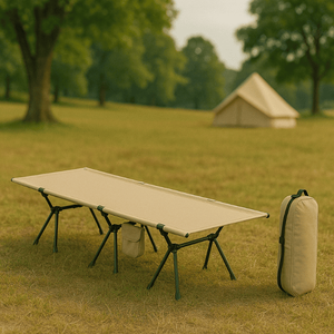 Solution de sommeil extérieure de cadre stable portable moderne pliable léger pour l'aventure de voyage et le lit de camp en aluminium d'équipement de randonnée - Product Image 1