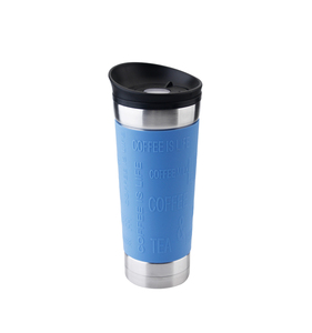 Taza de café al vacío de acero inoxidable, taza de viaje de oficina con <span class=keywords><strong>manga</strong></span> de goma, 400ml - Product Image 1