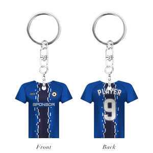 Thăng Hoa Nhôm T-Shirt Hình Dạng Keychain Tùy Chỉnh Thăng Hoa Keyring Nhôm Hai Mặt Có Thể In Thẻ Chìa Khóa - Product Image 3