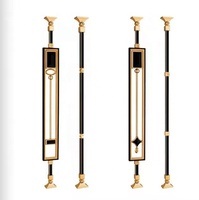 Colonne d'escalier de style luxueux, balustre en aluminium, main courante d'escalier, design de main courante d'escalier