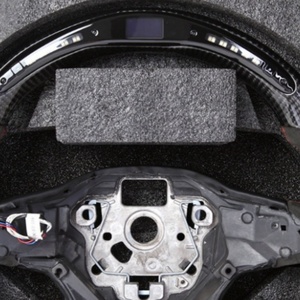 Ventes directes d'usine, volant de voiture en fibre de carbone perforée avec surpiqûres noires pour Volkswagen <span class=keywords><strong>Golf</strong></span> MK7 MK8 Alcantara - Product Image 5