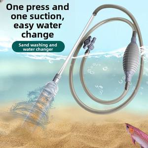 Petit Rectangle En Plastique Fish Tank Changeur D'eau Toilette Aspiration Manuel Mini Pompe Siphon Aspirateur Nettoyage Bouse - Product Image 2