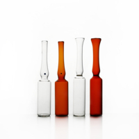 Ampoules pharmaceutiques imprimées pour injection de vitamine C, ampoules en verre neutre ouvertes
