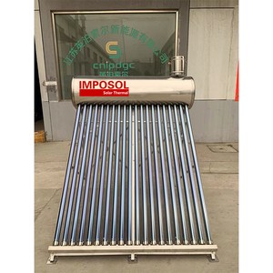 IMPOSOL 150L予熱銅コイル高加圧全ステンレス鋼家庭用ホテルまたは商用太陽熱温水器 - Product Image 2