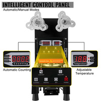 Machine automatique en acier inoxydable a Seller Les Gobelets Scelleuse de tasses Boba Boisson Bubble Tea Machine automatique de scellage de tasses