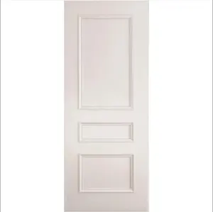Cheap Price White Primed Interior 3 Panels Door with Raised Beading