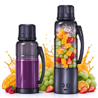 Nieuwe 2-in-1 draagbare blender & molen 360W fruitpers beker Pulse Tritan materiaal Oplaadbare 6000mAh batterij Persoonlijke smoothie