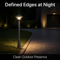 Lampe de jardin LED AC en gros, température de couleur réglable, design abstrait durable, résistante aux intempéries, pour pelouse, villa, patio