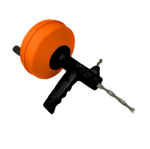 Serpiente de drenaje con accesorio de taladro-Serpiente de plomería ideal para el desbloqueo del fregadero y el drenaje-Sinfín de drenaje sólido (50 pies-1/4 pulgadas) - Product Image 5