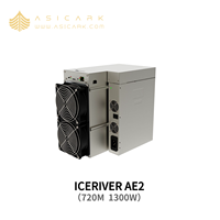 Nouvelle machine de minage ALEO ICERIVER AE2 720M 1300W avec cryptage ZkSNARK, refroidissement par air, ASICMiner, métal, 200-250V 16A RJ45, bruit 75dB