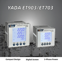 Medidor Analizador de Polvo Digital Trifásico YADA ET903-E con Certificación CE, AC220V/380V, RS485 Modbus, 98*98, Ligero, Medidor de Energía