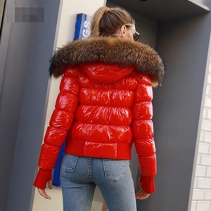 Wholesale Fashion Puffer Coat With Fur Hooded Warm <b>Down</b> Coat Warm Windproof Bubble Coat for Women - Product Image 6
