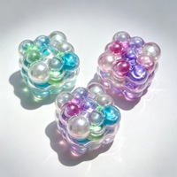 Perles colorées créatives en forme de raisin pour cube anti-stress en TPR, jouet sensoriel pour soulager le stress, à partir de 14 ans