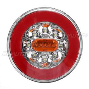1/2/4x Luz Trasera LED Impermeable para Remolque/Camión, Luz de Freno, Reversa y Parada, Lámpara de Señal de Giro Dinámica para Coche, Autobús, Caravana - Product Image 2