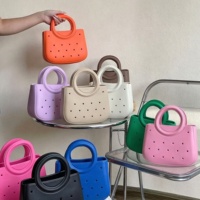 Sac de plage EVA 2026 imperméable en caoutchouc, grand sac fourre-tout pour voyage, piscine, pique-nique, design ajouré facile à nettoyer