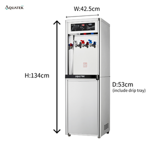 Safety Protected Water Dispenser AQ-1213 Compact Design Black Silver Standing Water <b>Cooler</b> - Product Image 5