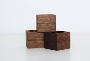Organisateur de cuisine : Support individuel en bois pour œufs, en chêne et noyer, pour la restauration fine, OEM - Product Image 5