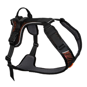 豪華で調節可能なプルなし快適なソフトパッド入りペットタフタクティカルドッグハーネスチェストタフトレイルウォーキング用ドッグアクセサリー - Product Image 1