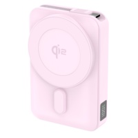 Chargeur sans fil 30W PD Qi2.0 15W 10000mAh avec batterie semi-solide, câble intégré et support pliable
