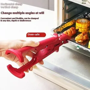 En gros 1 pièce Pince anti-brûlure en silicone pour cuisine, pour assiettes, bols, plats et casseroles, et pour la manipulation de vaisselle chaude en extérieur - Product Image 4